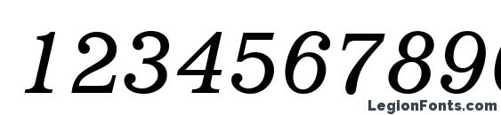 Impressum LT Italic Font, Number Fonts