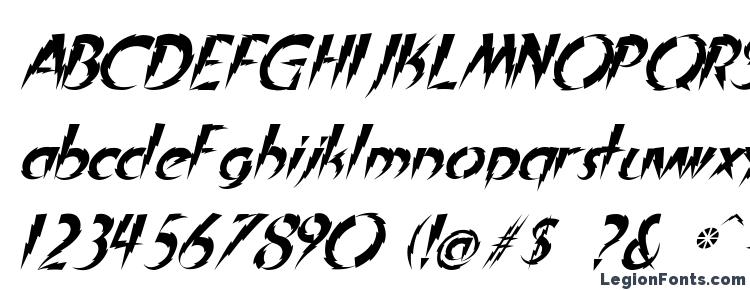 glyphs In a flash italic font, сharacters In a flash italic font, symbols In a flash italic font, character map In a flash italic font, preview In a flash italic font, abc In a flash italic font, In a flash italic font