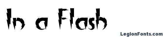 In a flash font, free In a flash font, preview In a flash font