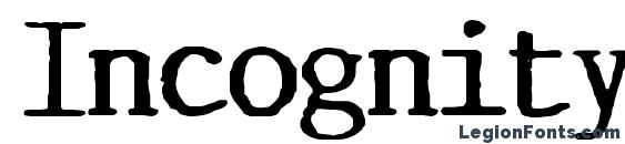 Incognitype font, free Incognitype font, preview Incognitype font