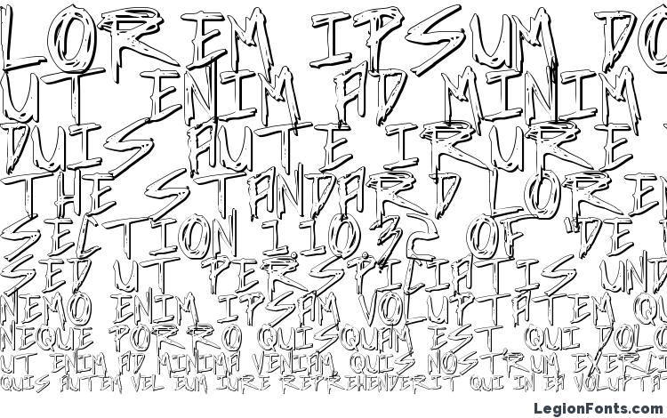 specimens Incubus Shadow font, sample Incubus Shadow font, an example of writing Incubus Shadow font, review Incubus Shadow font, preview Incubus Shadow font, Incubus Shadow font