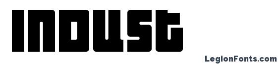 Indust font, free Indust font, preview Indust font