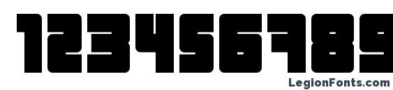 Industrial decapitalist bold Font, Number Fonts