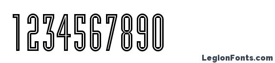 IndustriaLTStd Inline Font, Number Fonts