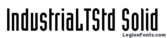 шрифт IndustriaLTStd Solid, бесплатный шрифт IndustriaLTStd Solid, предварительный просмотр шрифта IndustriaLTStd Solid