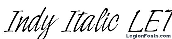 Шрифт Indy Italic LET Plain.1.0