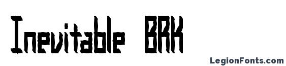 Inevitable BRK Font