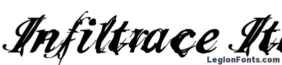 шрифт Infiltrace Italic, бесплатный шрифт Infiltrace Italic, предварительный просмотр шрифта Infiltrace Italic