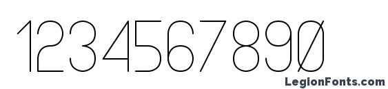 Infinity Font, Number Fonts
