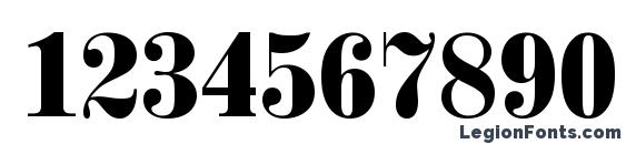 Inflex MT Bold Font, Number Fonts