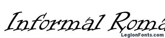 Informal Roman LET Plain.1.0 Font, Calligraphy Fonts