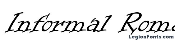 Шрифт Informal Roman, Шрифты с засечками