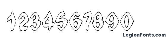 Ingothical Weird Font, Number Fonts