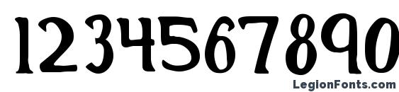 Initial Font, Number Fonts