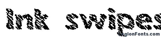 шрифт Ink swipes (brk), бесплатный шрифт Ink swipes (brk), предварительный просмотр шрифта Ink swipes (brk)