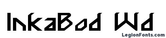 InkaBod Wd Font, Bold Fonts