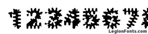 Inkblots Font, Number Fonts