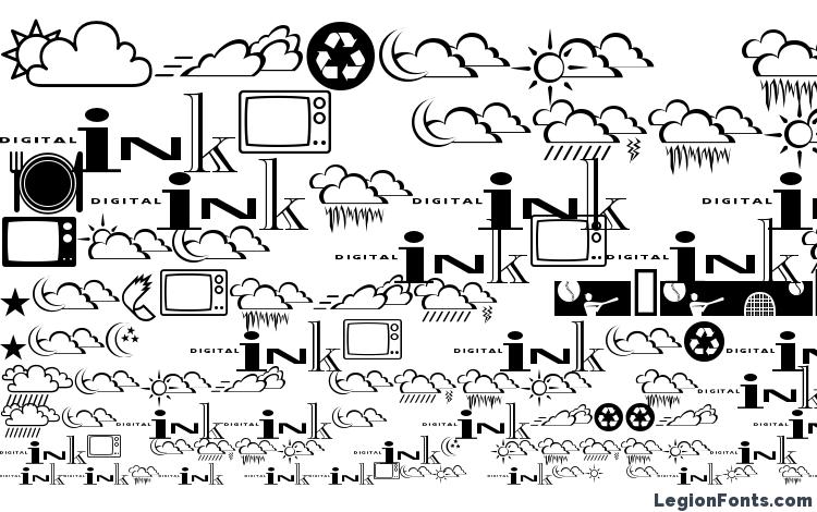 specimens InkFontDingbats font, sample InkFontDingbats font, an example of writing InkFontDingbats font, review InkFontDingbats font, preview InkFontDingbats font, InkFontDingbats font