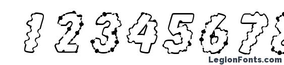 Inkspot sf Font, Number Fonts