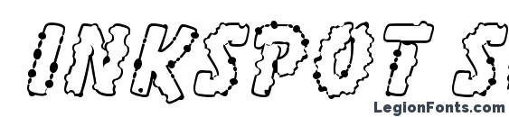 шрифт Inkspot sf, бесплатный шрифт Inkspot sf, предварительный просмотр шрифта Inkspot sf