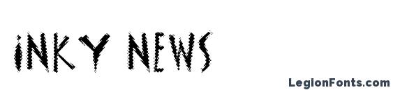Inky news font, free Inky news font, preview Inky news font