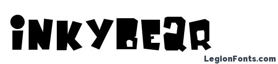 шрифт InkyBear, бесплатный шрифт InkyBear, предварительный просмотр шрифта InkyBear