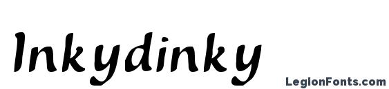 шрифт Inkydinky, бесплатный шрифт Inkydinky, предварительный просмотр шрифта Inkydinky