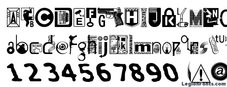 glyphs Insecurity font, сharacters Insecurity font, symbols Insecurity font, character map Insecurity font, preview Insecurity font, abc Insecurity font, Insecurity font