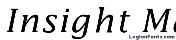 Insight Math Extension SSi Alternate Extension Font