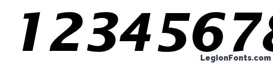 Insight Sans SSi Bold Italic Font, Number Fonts