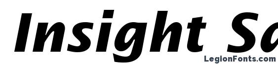 Insight Sans SSi Bold Italic font, free Insight Sans SSi Bold Italic font, preview Insight Sans SSi Bold Italic font