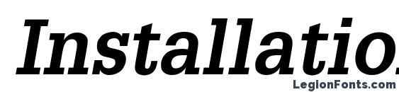 Installation SSi Bold Italic font, free Installation SSi Bold Italic font, preview Installation SSi Bold Italic font