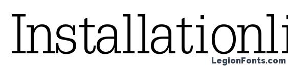 Installationlightssk bold Font, Serif Fonts
