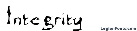 шрифт Integrity, бесплатный шрифт Integrity, предварительный просмотр шрифта Integrity