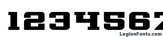 Interceptor Bold Expanded Font, Number Fonts
