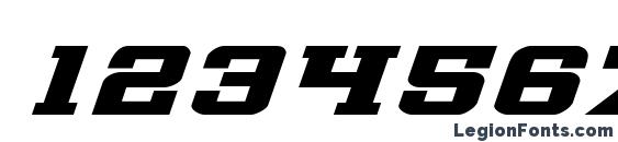 Interceptor Bold ExpItalic Font, Number Fonts