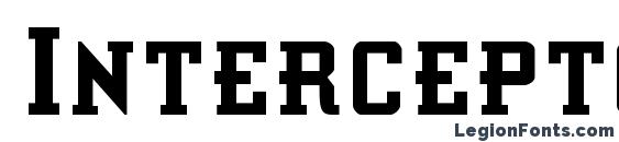 Interceptor Condensed Font
