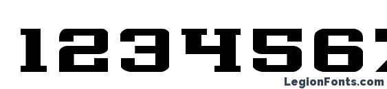 Interceptor Expanded Font, Number Fonts