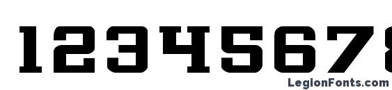 Interceptor Font, Number Fonts