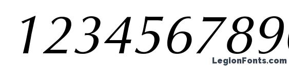 Interface SSi Italic Font, Number Fonts