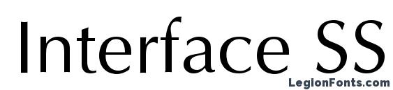 Interface SSi Font
