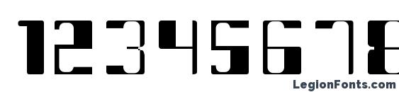Intergal Font, Number Fonts