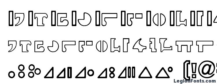 глифы шрифта Interlac hollow, символы шрифта Interlac hollow, символьная карта шрифта Interlac hollow, предварительный просмотр шрифта Interlac hollow, алфавит шрифта Interlac hollow, шрифт Interlac hollow
