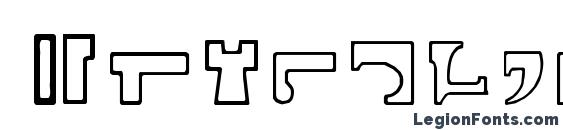 Interlac hollow Font