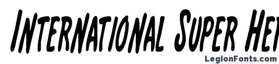 International Super Hero Cond font, free International Super Hero Cond font, preview International Super Hero Cond font
