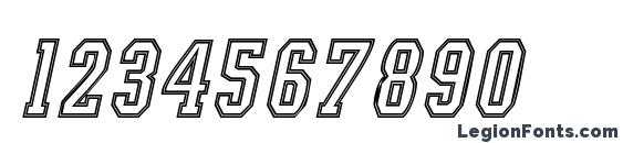 Intramural contour italic jl Font, Number Fonts