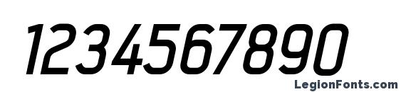 Intropol BoldItalic Font, Number Fonts