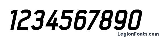 Intropol ExtraBoldItalic Font, Number Fonts