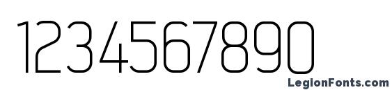 Intropol Light Font, Number Fonts