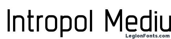 Intropol Medium font, free Intropol Medium font, preview Intropol Medium font